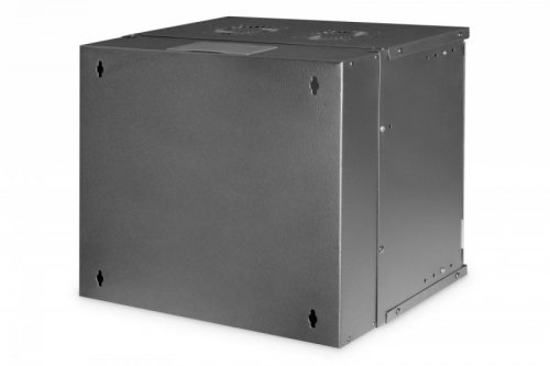 Digitus Szafa sieciowa wisząca 19 cali 9U, SOHO PRO 460 x 540 x 400 mm, nośność 60kg, drzwi szyba, niezłożona, Czarna