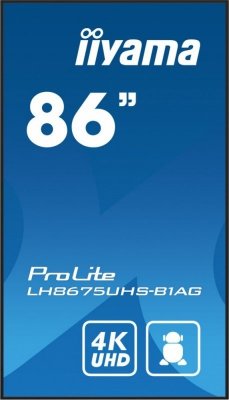 Monitor wyświetlacz, digital signage 85.6 calowy LH8675UHS-B1A, 24/7