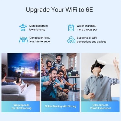 TP-LINK Router Deco XE75 Pro(2-pack) WiFi 6E AXE5400