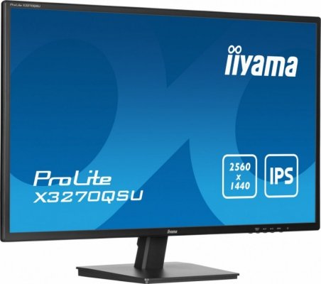 IIYAMA Monitor komputerowy  32 cale X3270QSU-B1 IPS,WQHD,HDMI,DP,100Hz,250cd,3ms,2x2W,   3xUSB(3.2),FlickerFree,VESA