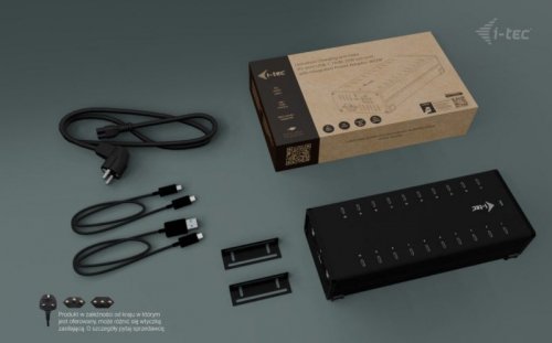 i-tec i-tec USB-C/USB-A Metal Charging + data HUB 15W per port 20x USB-C