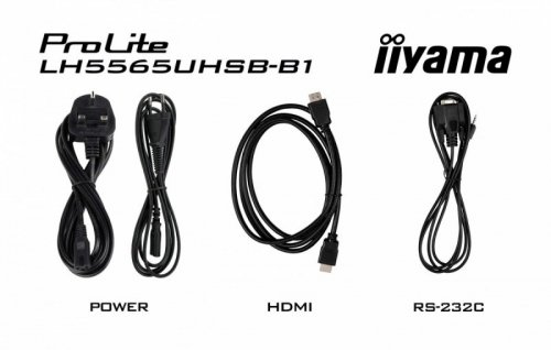 IIYAMA Monitor digital signage 55 cali LH5565UHSB-B1, 24/7, IPS