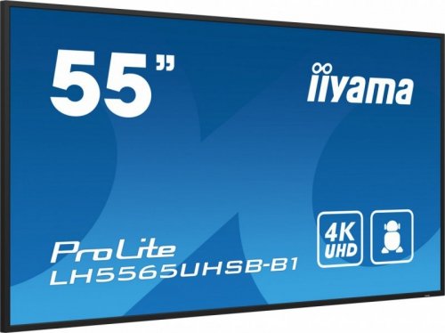 IIYAMA Monitor digital signage 55 cali LH5565UHSB-B1, 24/7, IPS