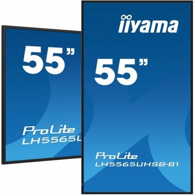IIYAMA Monitor digital signage 55 cali LH5565UHSB-B1, 24/7, IPS