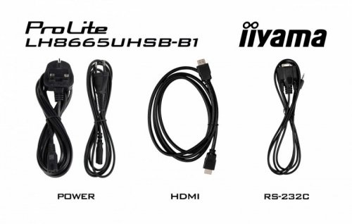 IIYAMA Monitor wyświetlacz digital signage 86 cali LH8665UHSB-B1, 24/7, IPS, ANDROID 11, 4K,