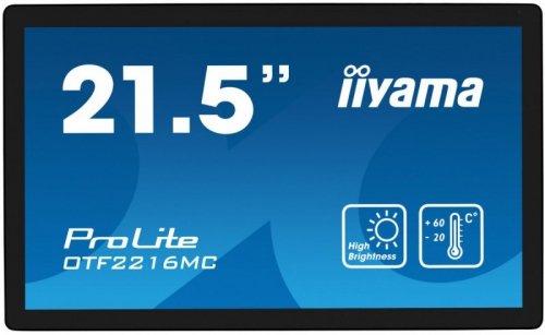 IIYAMA Monitor komputerowy  22 cale OTF2216MC-B1, VA,poj.10pkt.1100cd,IP65,outdoor, VGA, HDMI,DP,RJ45