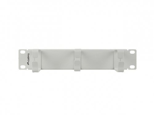 Lanberg Organizer kabli 10 cali z 3 metalowymi uchwytami TYP B szary