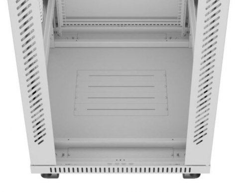 Lanberg Szafa stojąca rack 19&#039;&#039; 42U 600x800 szara drzwi szklane flack pack