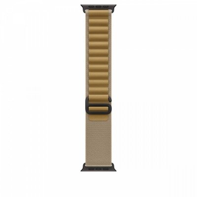 Apple Opaska Alpine w kolorze beżu do koperty 49 mm - rozmiar M - elementy z tytanu w kolorze czarnym