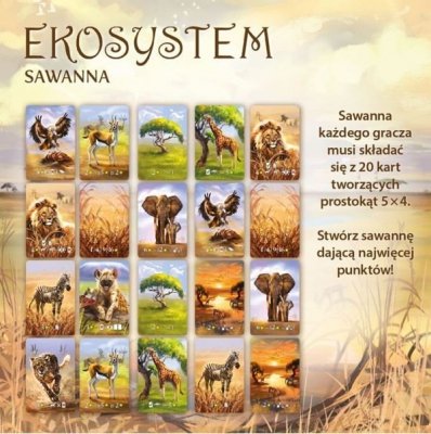 Nasza księgarnia Gra Ekosystem 3 - Sawanna