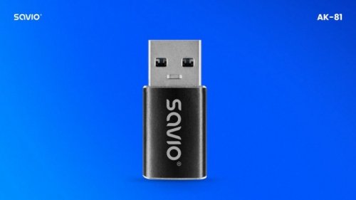 Savio Adapter USB-C 3.1 (F) - USB-A 3.1 (M)  AK-81
