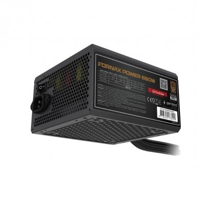 Gembird Zasilacz komputerowy Fornax Power 750W 80+Bronze aktywny PFC 120mm wentylator 10-pak