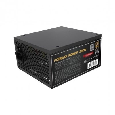 Gembird Zasilacz komputerowy Fornax Power 750W aktywny PFC wentylator 12 cm 80+Gold