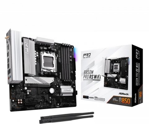 ASRock Płyta główna B850M PRO RS WIFI AM5 4DDR5 mATX