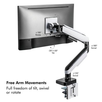 LogiLink Uchwyt do monitora,VESA 17-49 cali gazowy, max. 20kg