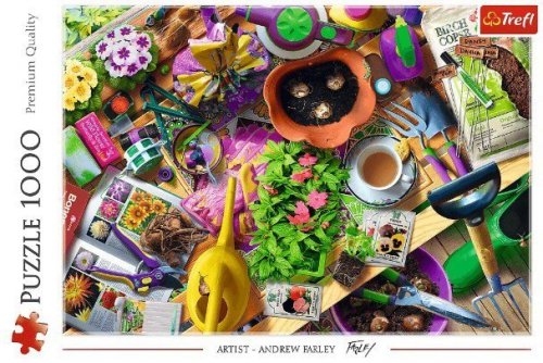 Trefl Puzzle 1000 elementów Porządki w  ogrodzie