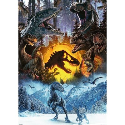 Trefl Puzzle 1000 elementów W świecie Parku Jurajskiego dinozaury
