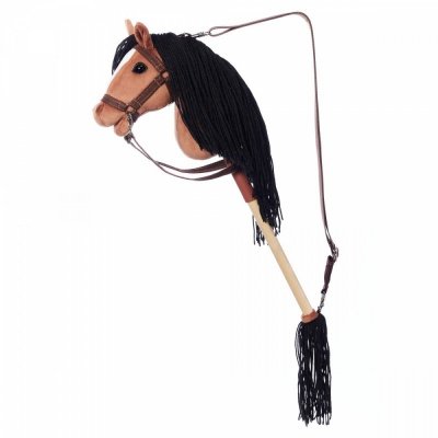 Tootiny Koń na kiju Hobby Horse HOPPIHORSE A4 Bay - ciemny brąz, maść gniada