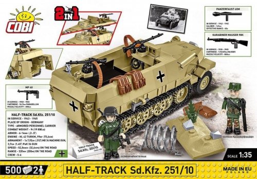 Cobi Klocki Klocki Half-Truck Sd.Kfz.251 500 klocków