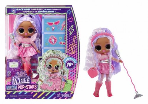 MGA Lalka L.O.L. Surprise Tweens Neon Pop Stars Kitty