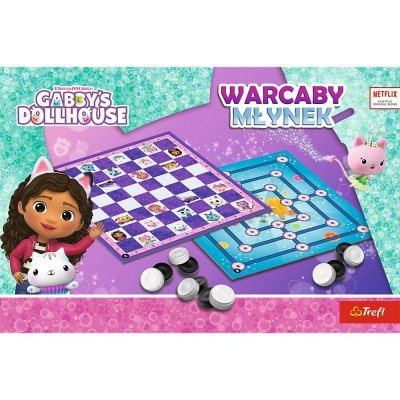 Trefl Gra Warcaby i Młynek Gabi Gabby Dollhouse