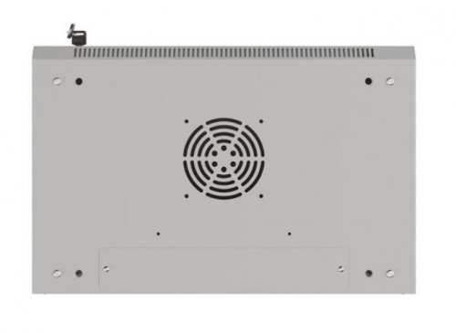 Lanberg Szafa instalacyjna rack wisząca 19" 4U 540x350 szara drzwi przeszklone ( flat pack)