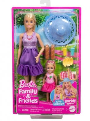 Mattel Lalka Barbie Rodzina i przyjaciele siostry na pikniku