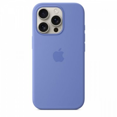 Apple Etui silikonowe z MagSafe do iPhonea 16 Pro - błękitny hiacynt