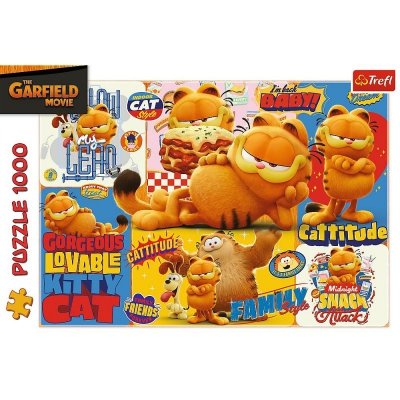 Trefl Puzzle 1000 elementów Garfield przygody