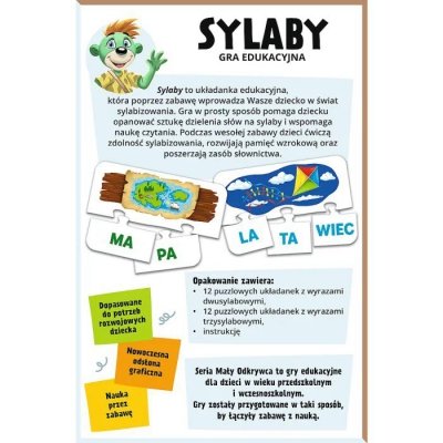 Trefl Gra Sylaby Mały Odkrywca edykacyjna