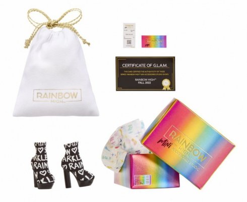 MGA Akcesoria  Rainbow High Buty display 27 sztuk