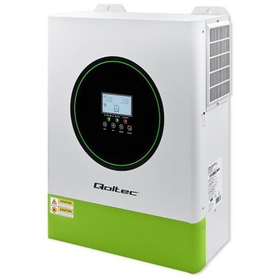 Qoltec Hybrydowy Inwerter solarny Off-Grid 11000W | 160A | 48V | MPPT | BMS | Sinus | opcja Wi-Fi | Power Factor 1.0