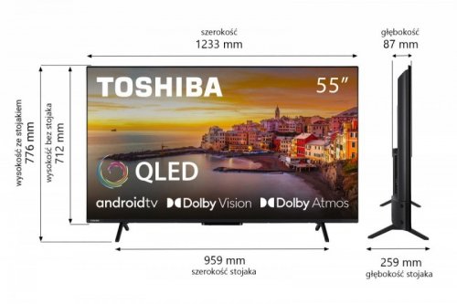 Toshiba Telewizor QLED 55 cali 55QA2363DG