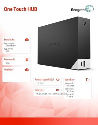 Seagate Dysk One Touch HUB 12TB STLC12000402