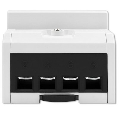 Qoltec Trójfazowy elektroniczny licznik | miernik zużycia energii na szynę DIN | 400V | 100A | LCD | 4P