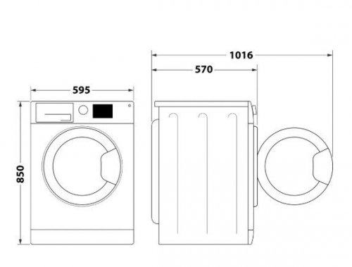Whirlpool Pralko-suszarka FFWDB964369SVEE