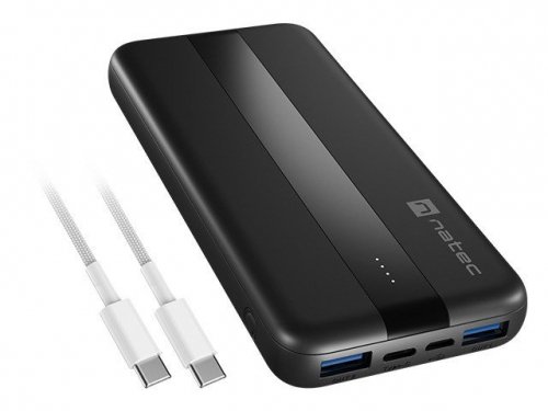 Natec Powerbank TREVI Slim Q V2 2xUSB-A 18W 1xUSB-C 20W