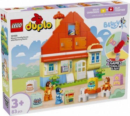 LEGO Klocki DUPLO Bluey 10459 Dom rodzinny Blue z grą pamięciową
