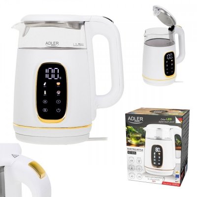 Adler Czajnik 1,7l z wyświetlaczem LED, regulacją temperatury AD 1305WG