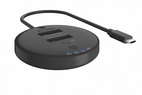 IcyBox Stacja klonująca+dockująca dla 2xNVMe M.2SSD IB-1612MCL-C31