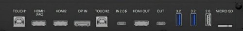 IIYAMA Monitor 86 cali TE8615A-B1AG IPS,4K,40pkt,550cd,DeepContrast-IR+,    HDMI x2,DP,USB-C, 2 x 20W, OPS Slot x1, 5xUSB, 2xRJ45,8-Array,EDLA, WiFi,PiP, iiW