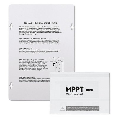 Qoltec Solarny regulator ładowania MPPT z czujnikiem temperatury 30A |  12V/24V | LCD | 2xUSB | Bluetooth | APP | GEL | LiFePO4