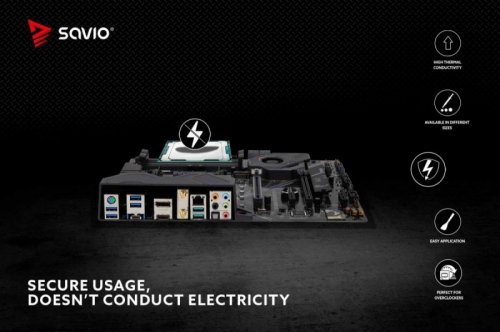 Savio Pasta termoprzewodząca Glacier 14,5 W/mK, 4g TG-04