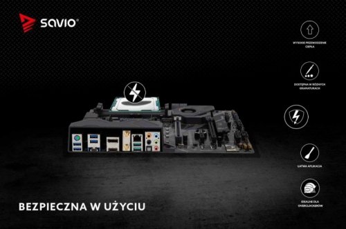 Savio Pasta termoprzewodząca Glacier 14,5 W/mK, 4g TG-04