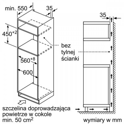 Bosch Kuchnia mikrofalowa termoobieg CMA585GS1