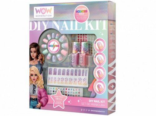 Kids Euroswan Zestaw do manicure z pachnącymi tipsami