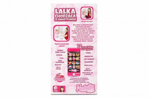 Artyk Lalka Natalia chodząca ze smartfonem 41cm