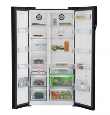 Beko Chłodziarko-zamrażarka Side by side GN163140ZGBN