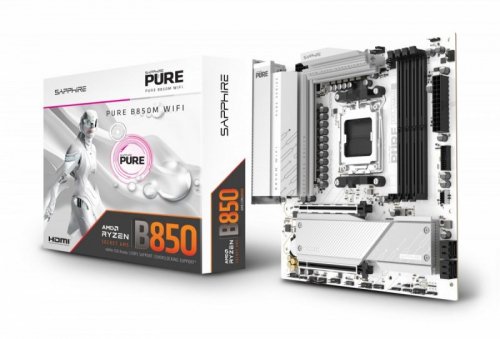 Sapphire Technology Płyta główna PURE B850M WIFI AM5 4DDR5 mATX