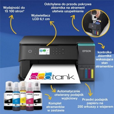 Epson Urządzenie wielofunkcyjne  L6360 ITS  A4/35ppm/W(LAN)/100k stron/czarna